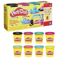 Play-Doh Vibrant 8er-Pack, fes